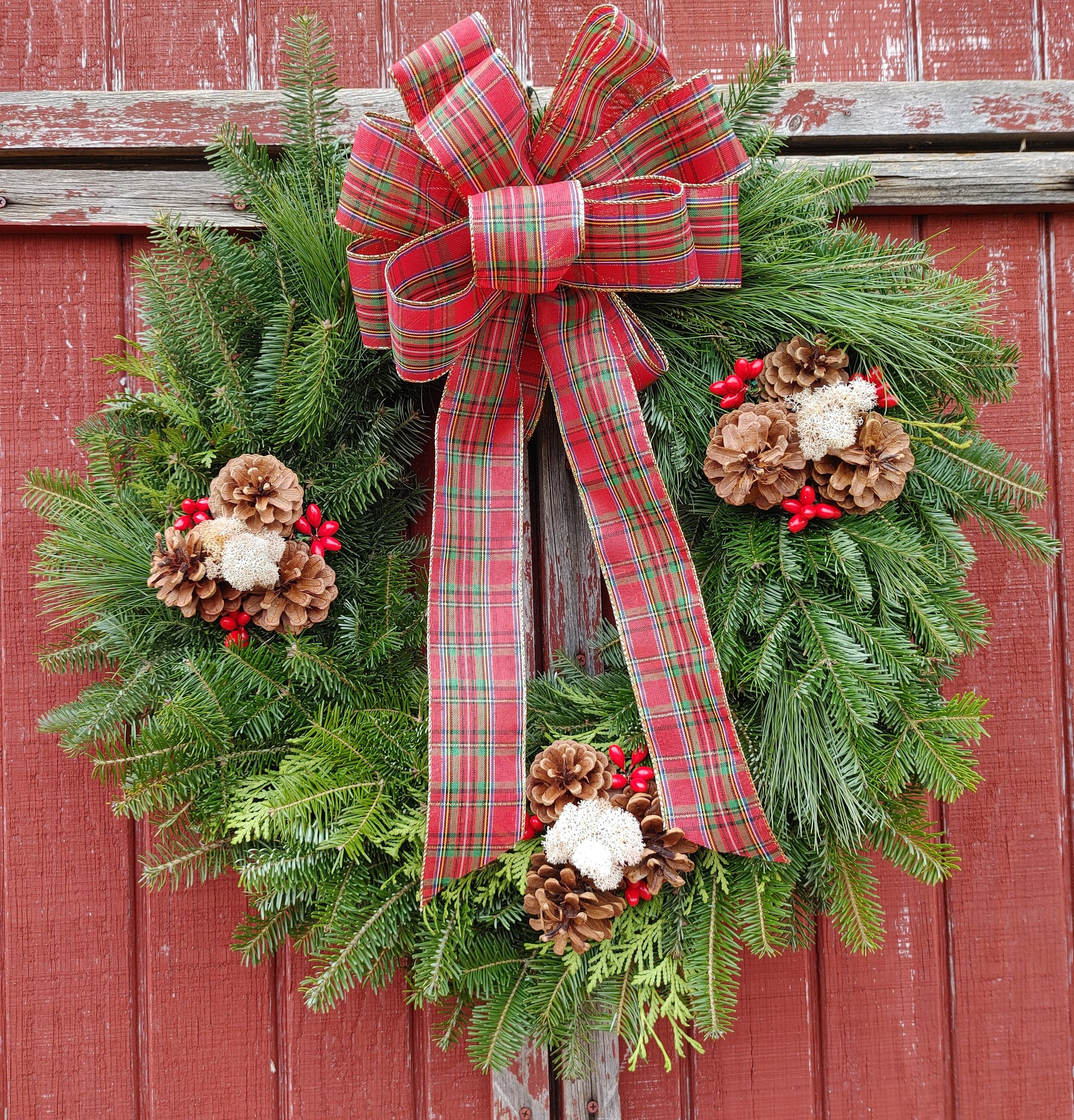 Country Maine Christmas Wreath