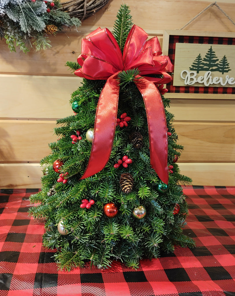 Mini Christmas Tree – Pam's Maine Wreaths